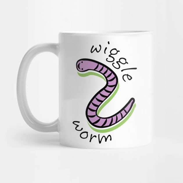 Cute Animal Wiggle Worm by evisionarts